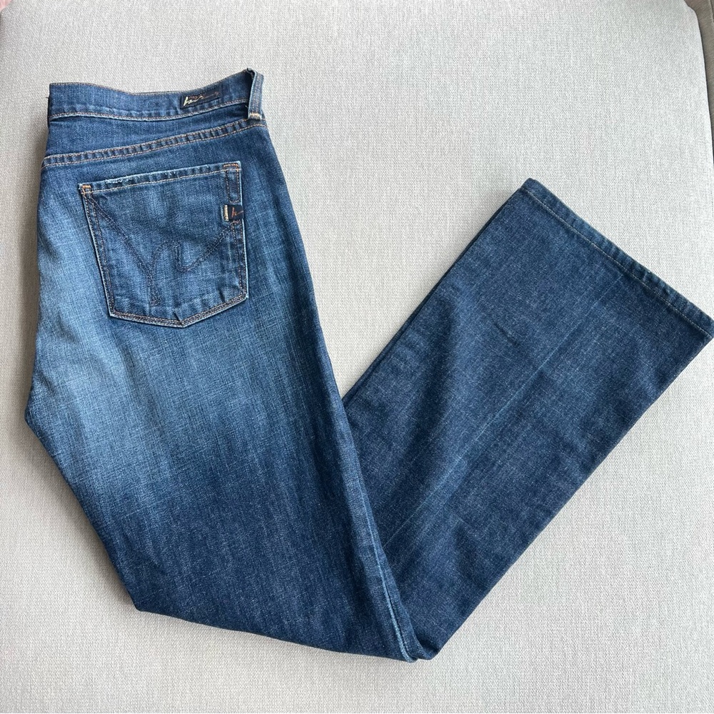 Citizens Of Humanity Blue Boot Cut Jeans